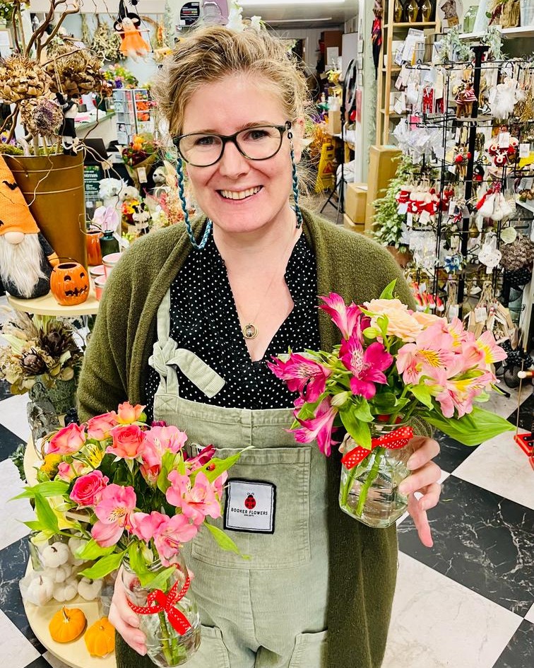 Gemma Wakerley, co-founder and florist at Booker Flowers in Liverpool