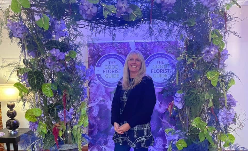 Andrea Chant, owner of Flower Power Florist in Leeds, England