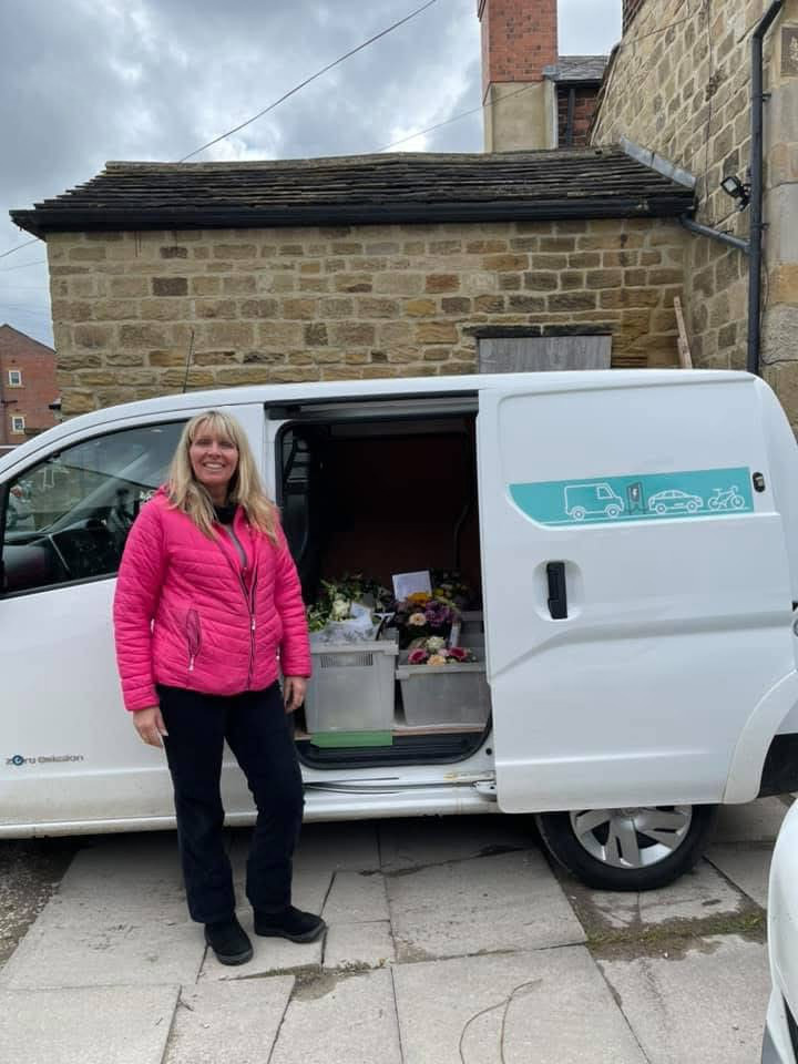 Andrea Chant, owner of Flower Power Florist in Leeds, England