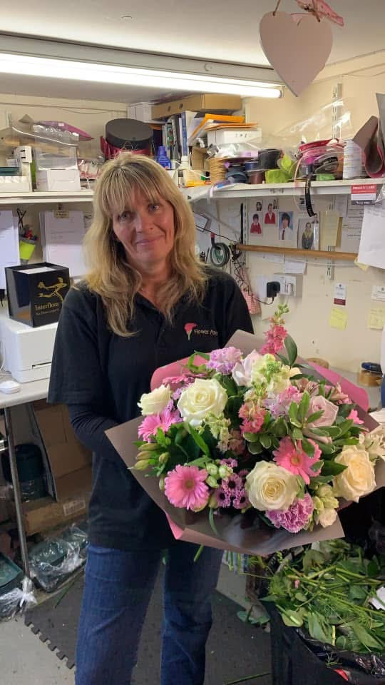 Andrea Chant, owner of Flower Power Florist in Leeds, England