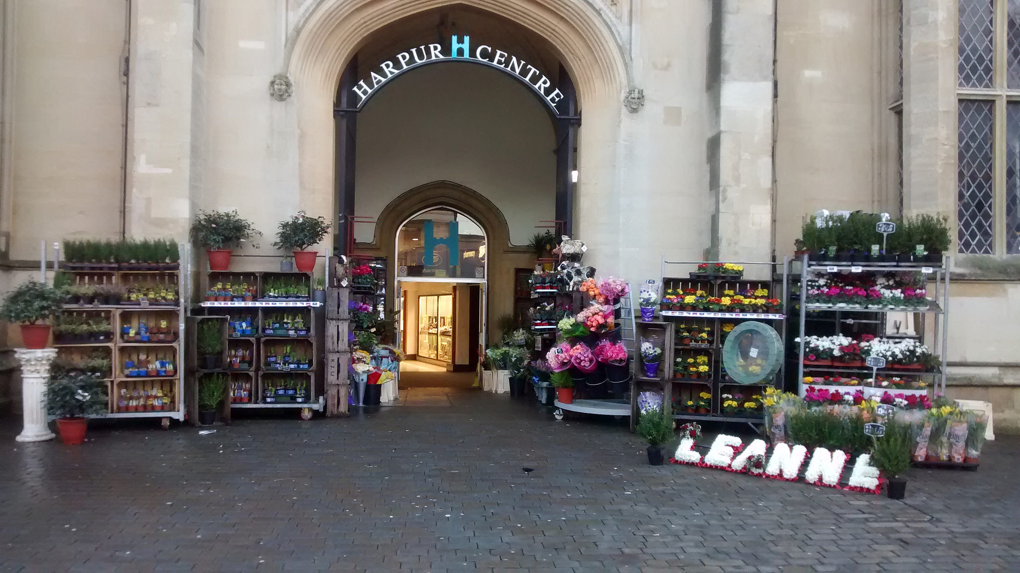 Harpur Centre Florist shop in Bedford, England