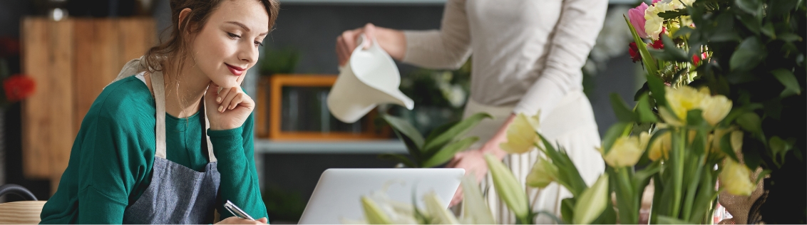 Cloud-based florist software accessible from tablet and desktop