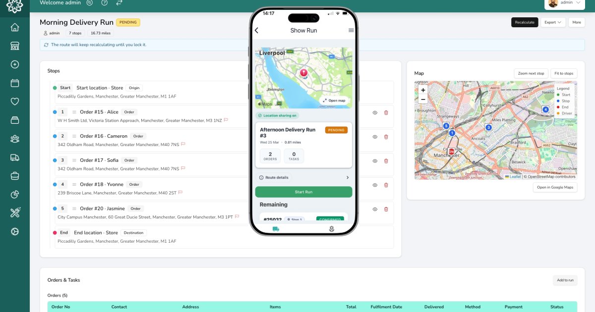 Florist Driver App & GPS Delivery Tracking | Digital Florists
